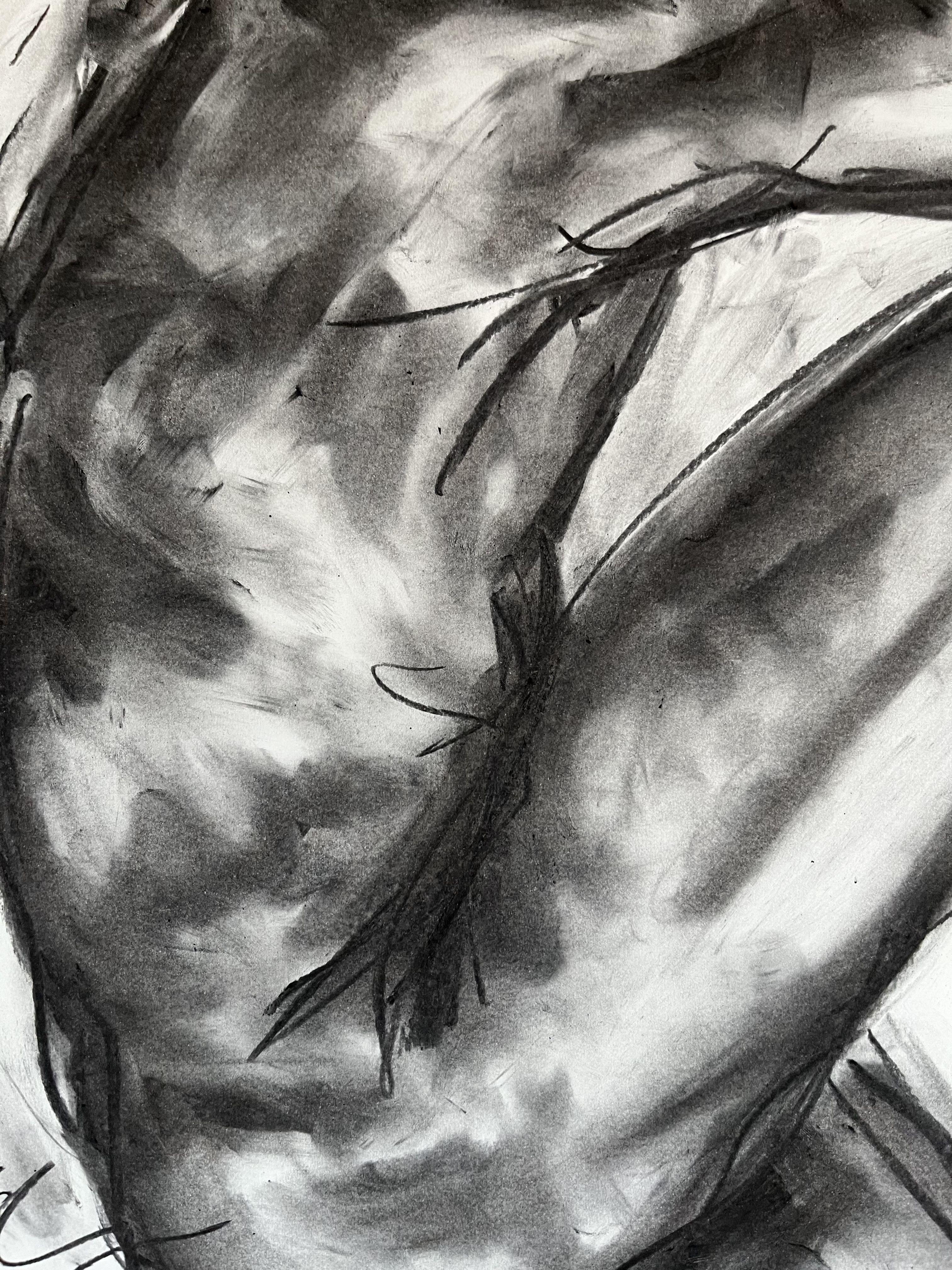 Our Best, Drawing, Charcoal on Paper - Impressionist Art by James Shipton
