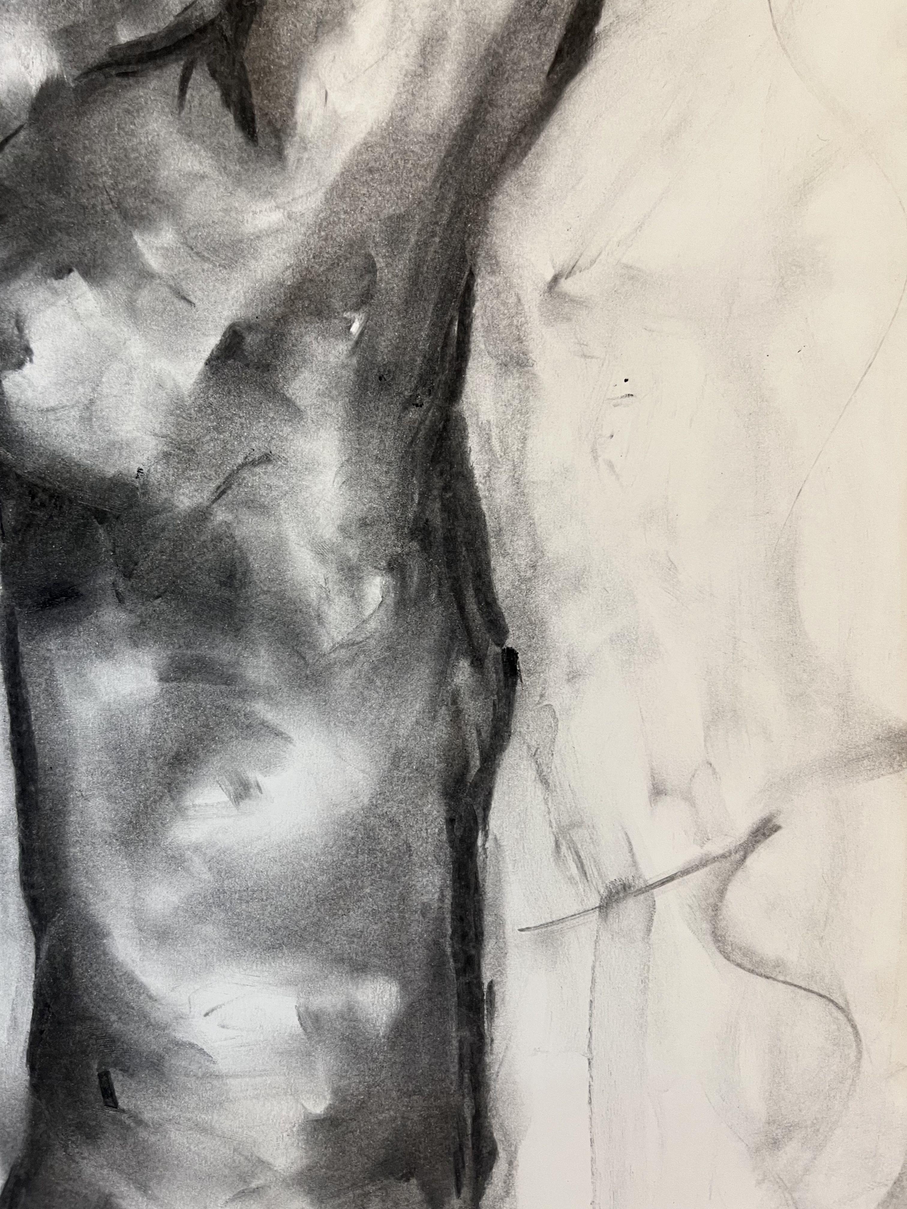 Real You, Drawing, Charcoal on Paper For Sale 1