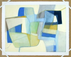 Meeres Ranch, Moderne Pastell-Abstrakte Zeichnung, Pastell auf Anderem