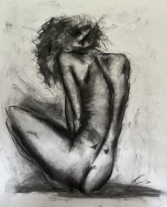 Revealed, Drawing, Charcoal on Paper