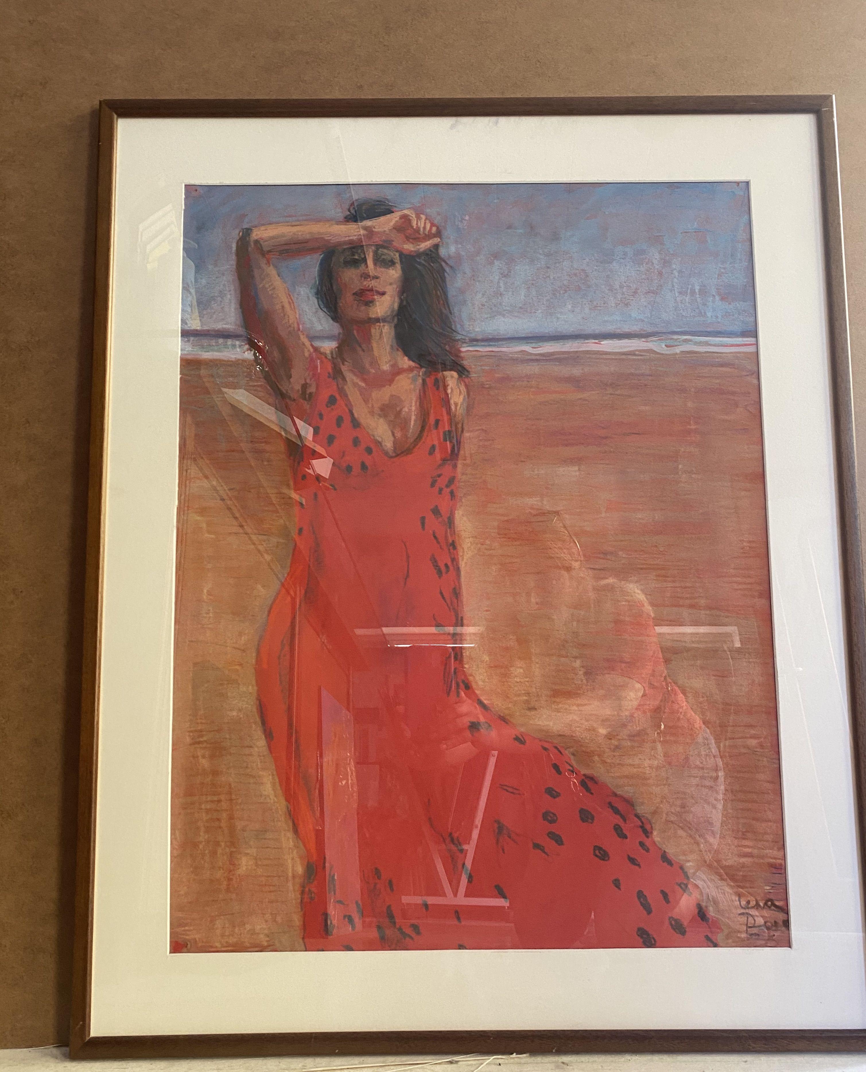 Silhouettes. Tarifa 1, Drawing, Pastels on Paper For Sale 1