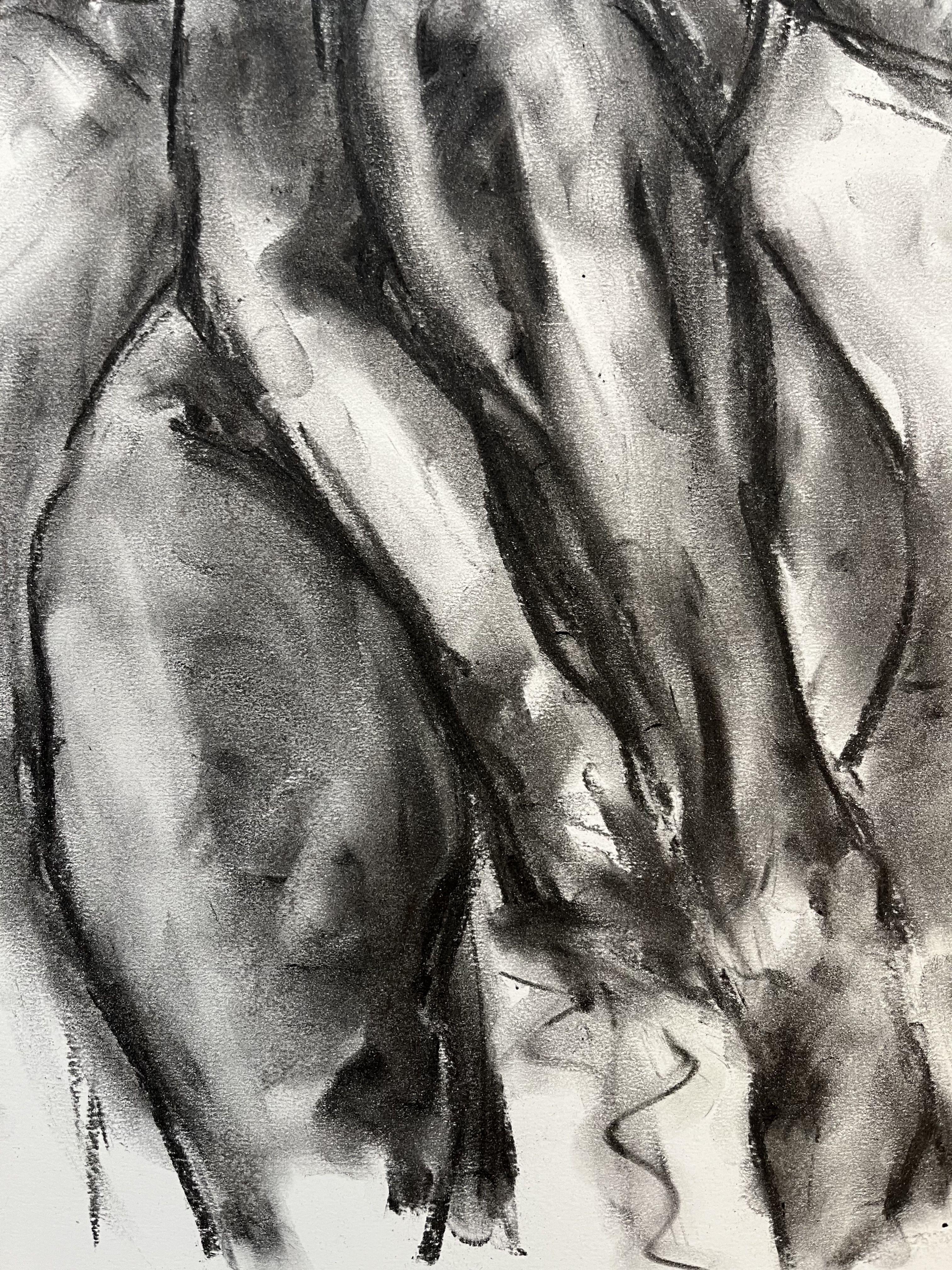 Spell On You, Drawing, Charcoal on Paper For Sale 2