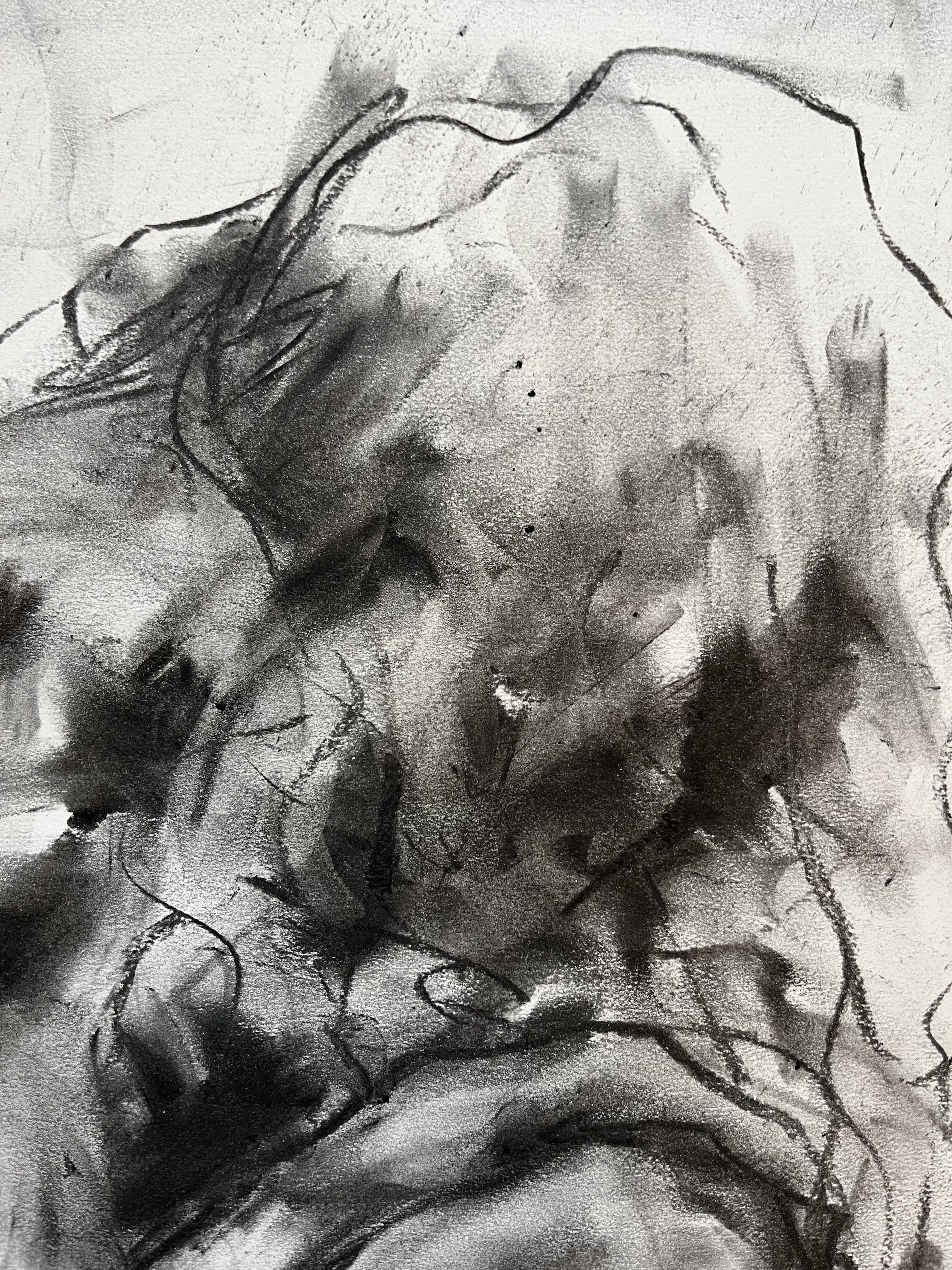 Justice, Drawing, Charcoal on Paper - Impressionist Art by James Shipton