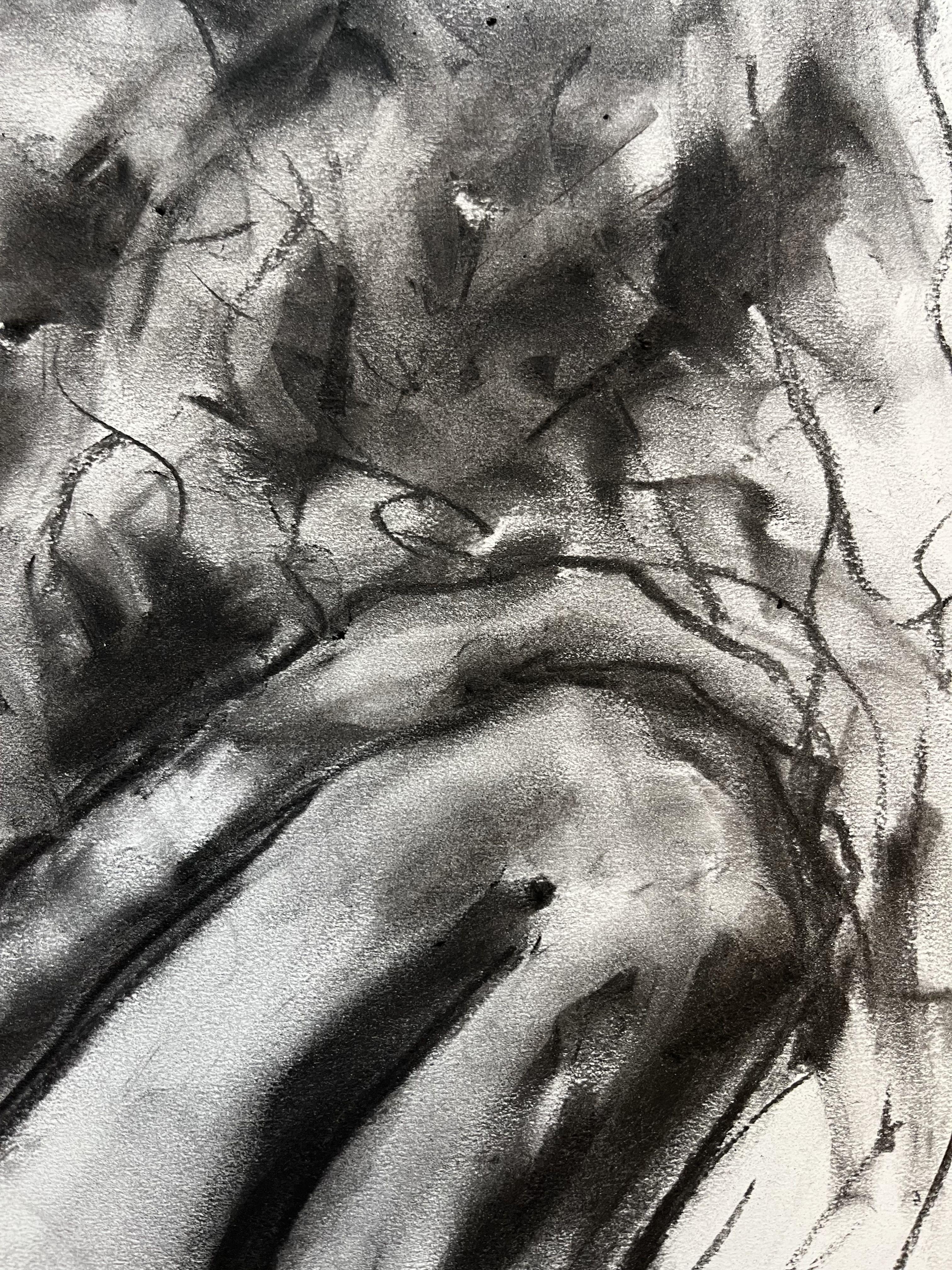 Justice, Drawing, Charcoal on Paper For Sale 1