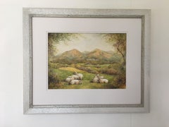 Malvern Hills. From Callow End, Painting, Watercolor on Watercolor Paper