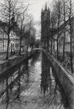 Delft - 24-03-23, Drawing, Pencil/Colored Pencil on Paper
