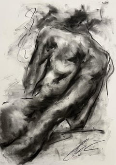 Hurt, Drawing, Charcoal on Paper