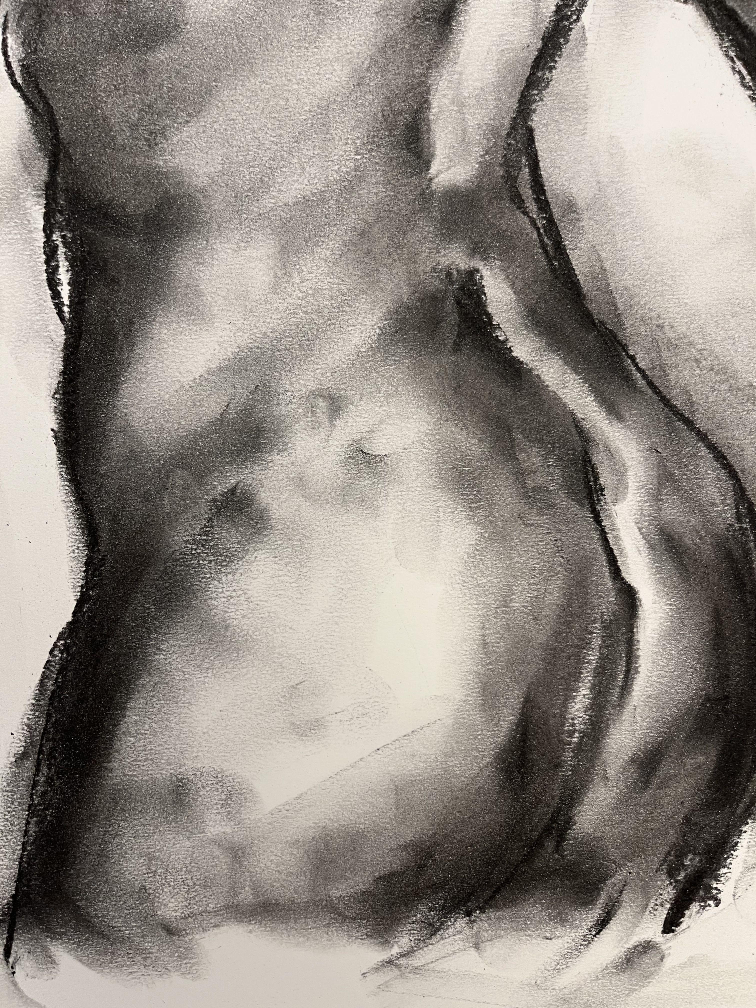 Life, Drawing, Charcoal on Paper For Sale 2