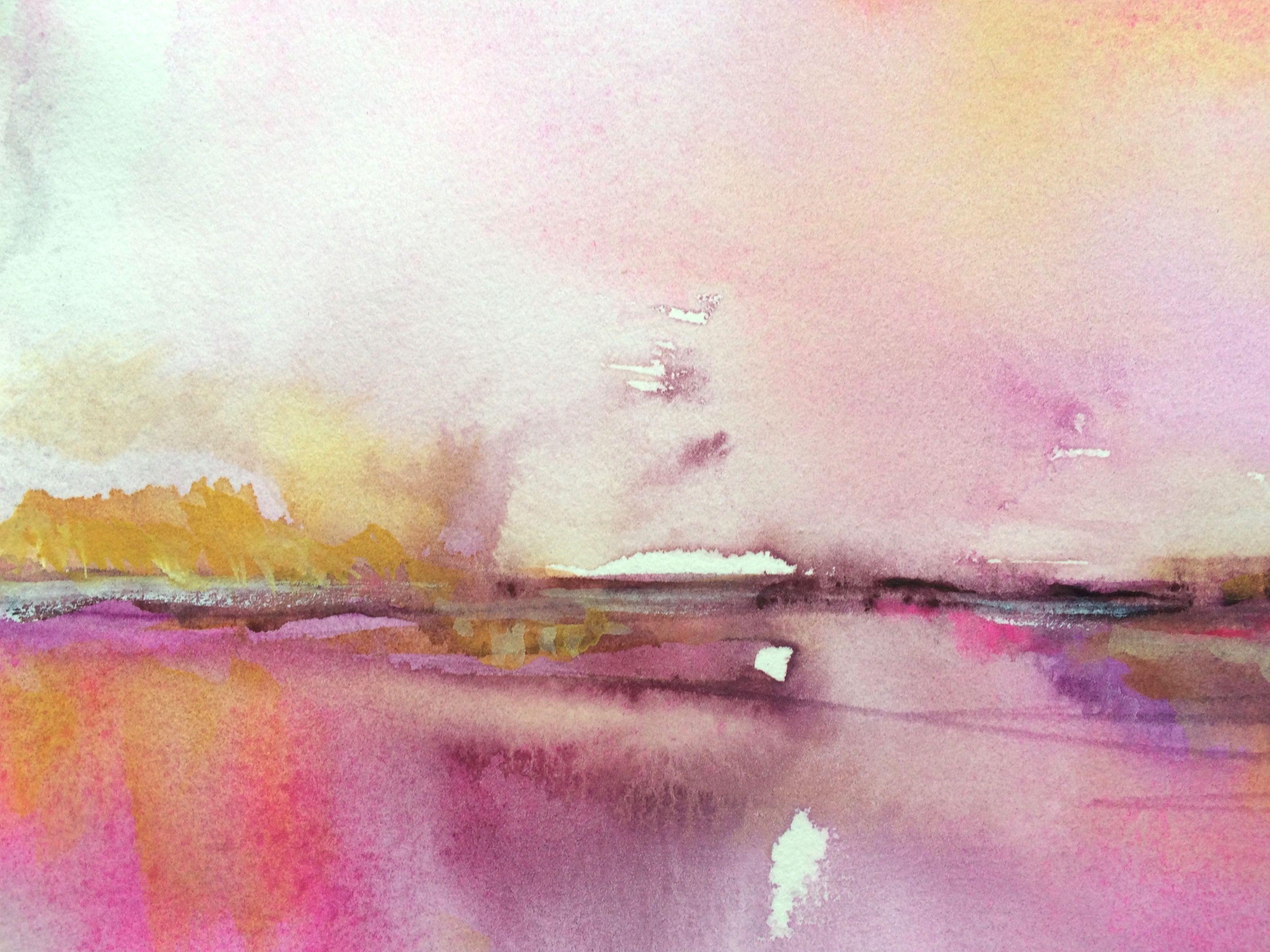 Valentine Bay, Painting, Watercolor on Paper For Sale 2