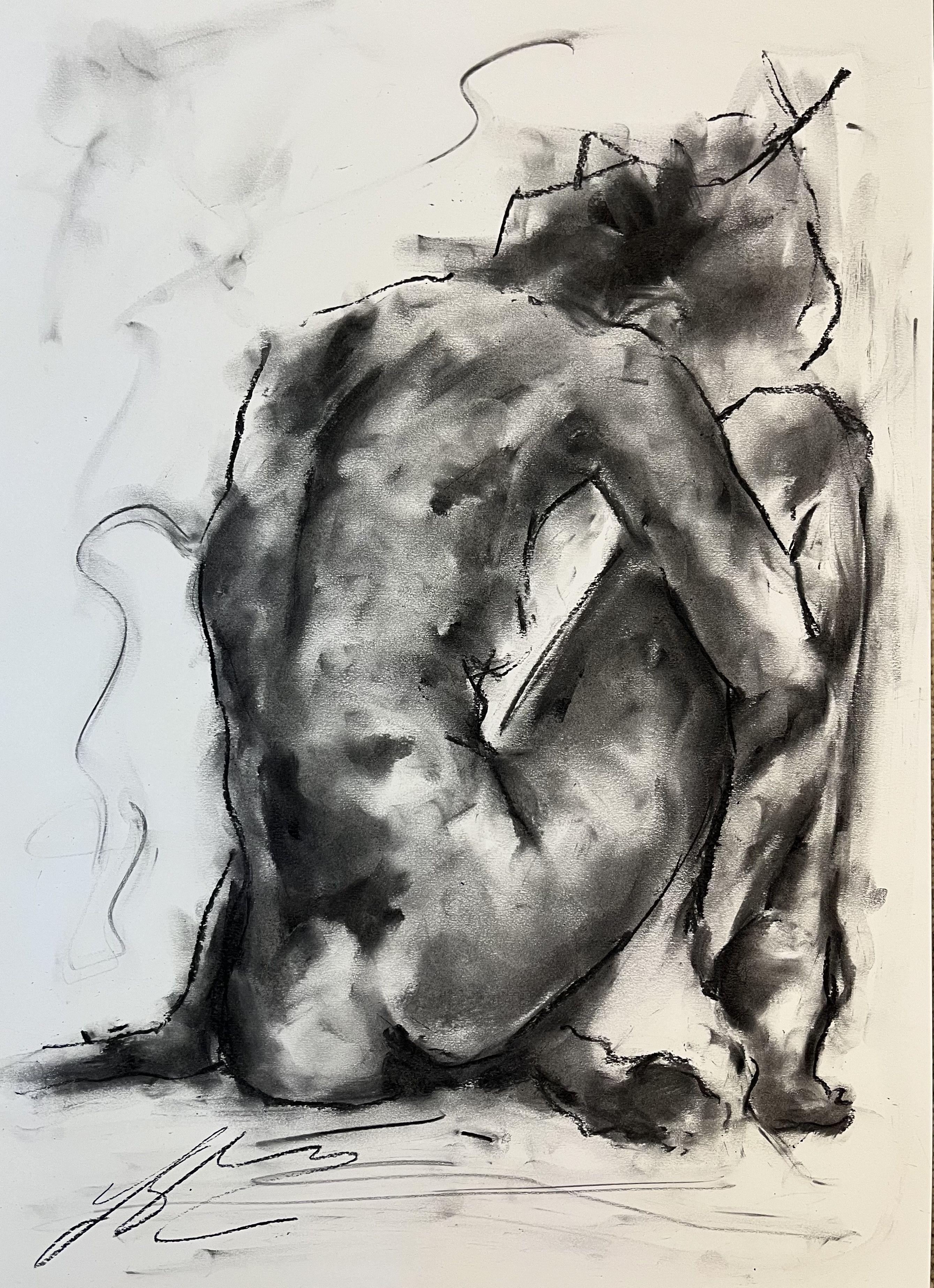 Explore, Drawing, Charcoal on Paper - Art by James Shipton