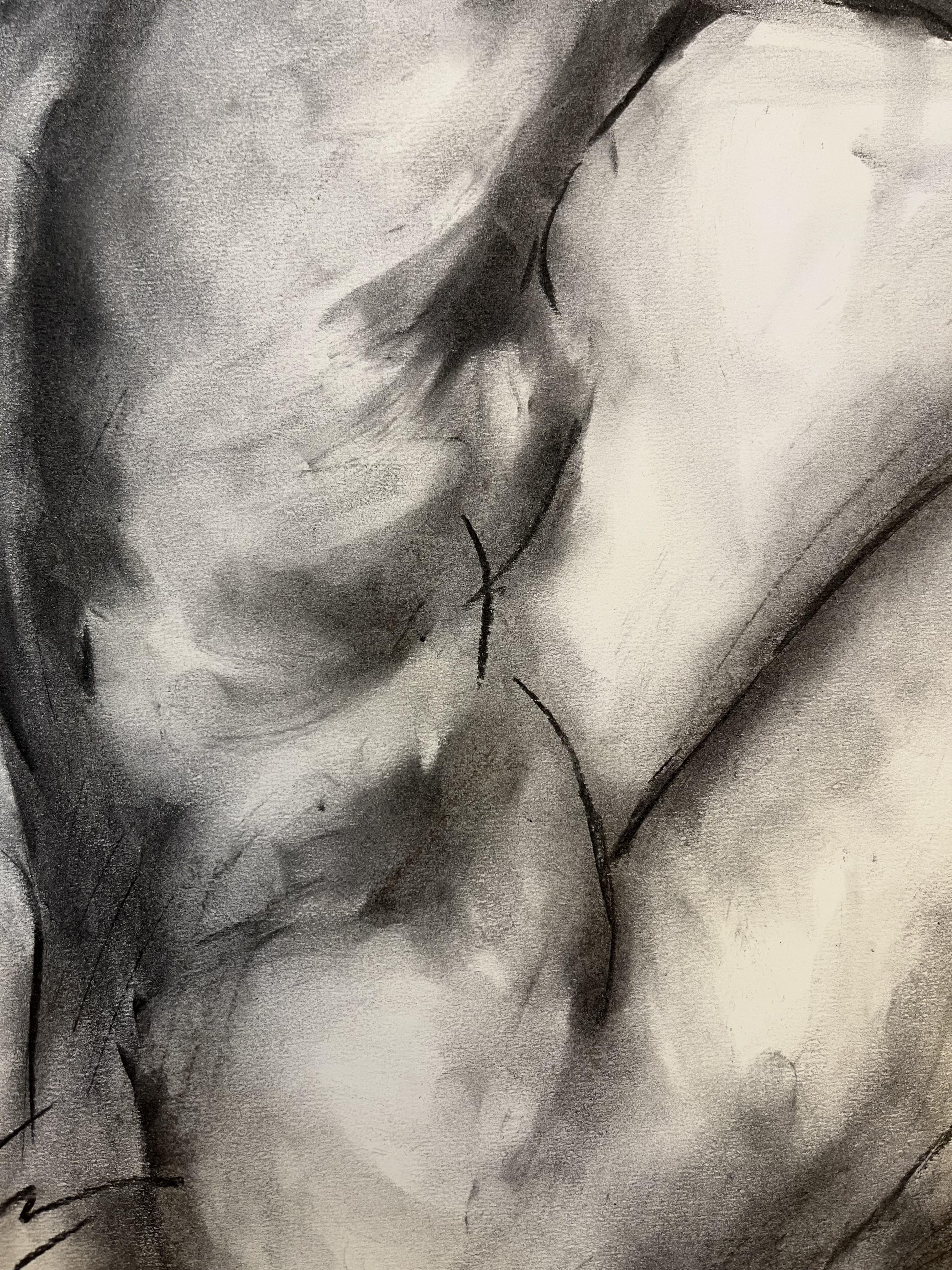 Bewildered, Drawing, Charcoal on Paper For Sale 1