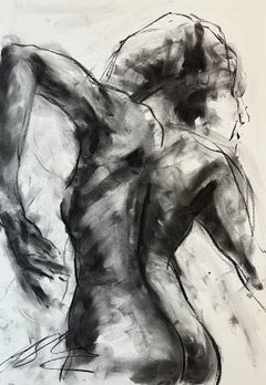 Strike, Drawing, Charcoal on Paper