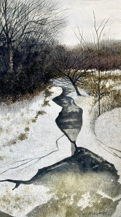 Silence of Winter, Gemälde, Aquarell auf Aquarellpapier