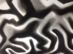 Abstract in Black, Drawing, Charcoal on Paper