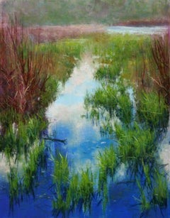 Marsh Madness, Drawing, Pencil/Colored Pencil on Pastel Sandpaper