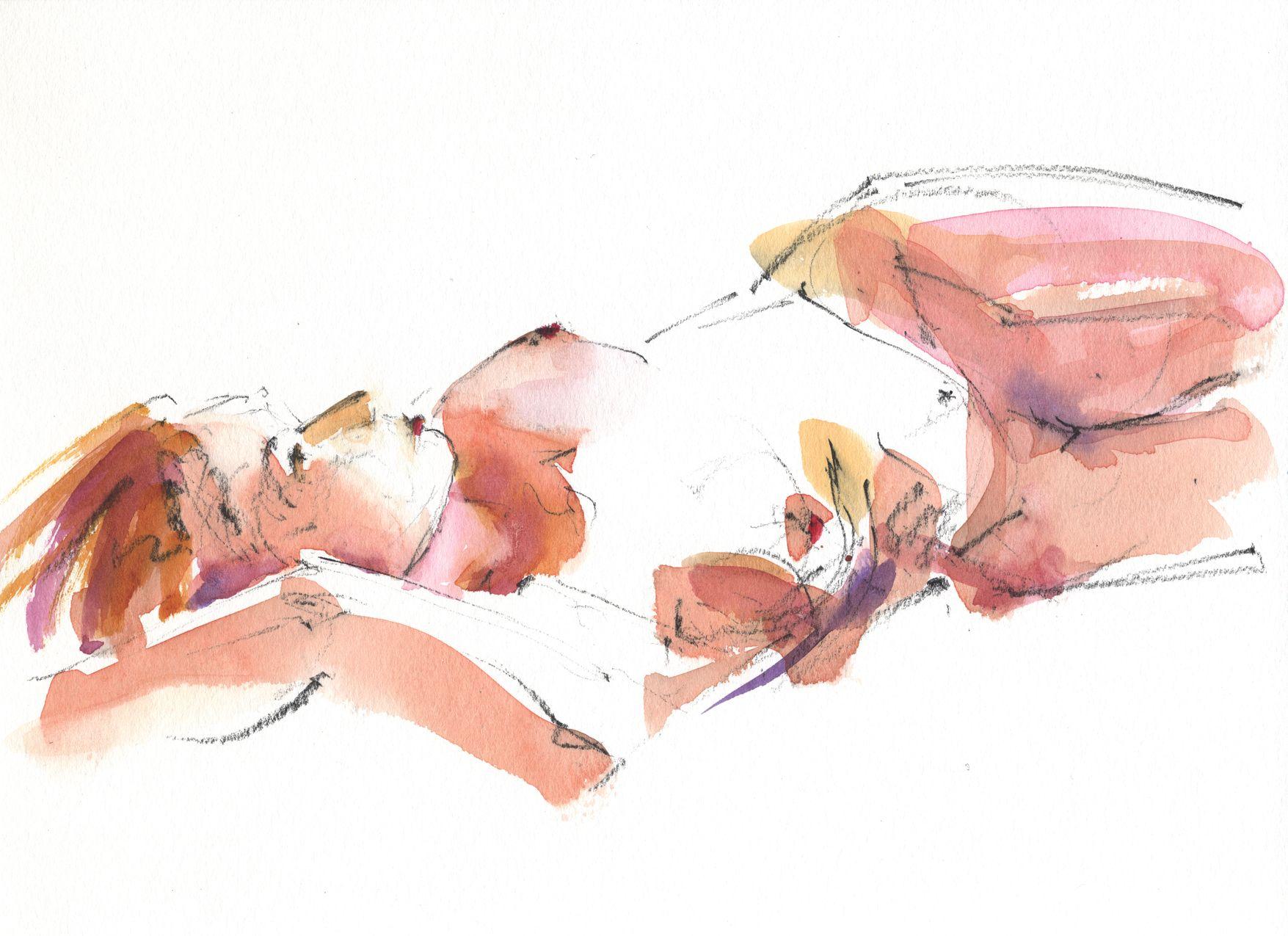 Figure 172103, Painting, Watercolor on Paper