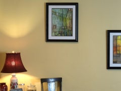 Shopping District, Painting, Watercolor on Paper