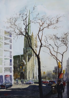 Urban_03_CA, Painting, Watercolor on Watercolor Paper