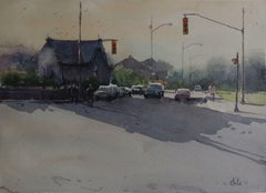 Valley Farm rd CA, Painting, Watercolor on Paper
