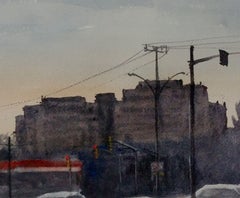 Street scene, Canada_02, Painting, Watercolor on Watercolor Paper