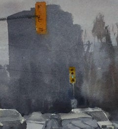 Dopo lo scioglimento della neve, Canada_01, Pittura, Acquerello su carta acquerellata