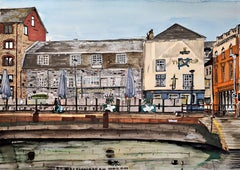 The Ship, Plymouth, Gemälde, Aquarell auf Aquarellpapier