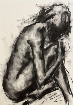 Used Care, Drawing, Charcoal on Paper