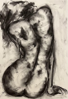 Soul, Drawing, Charcoal on Paper