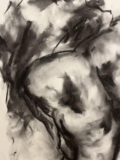 Soul, Drawing, Charcoal on Paper
