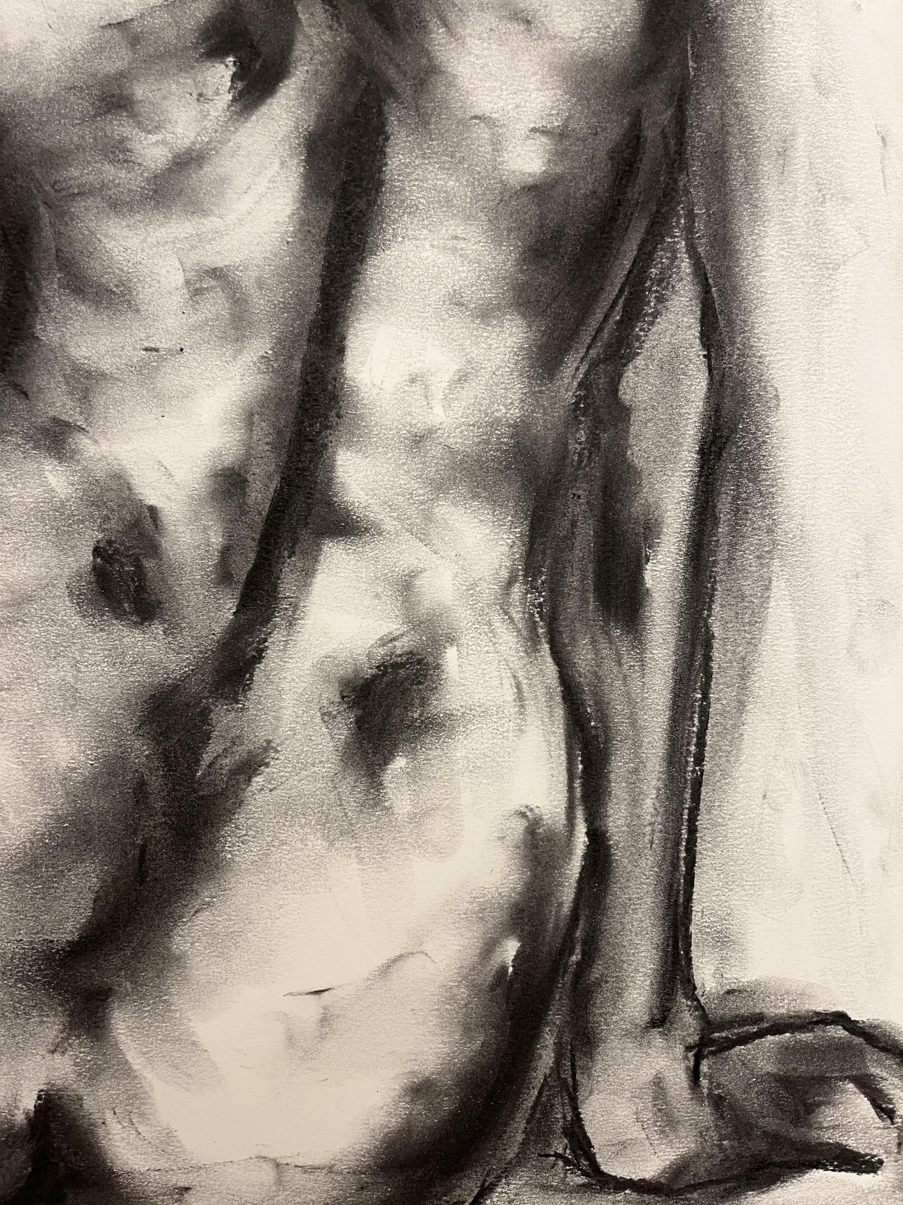 Soul, Drawing, Charcoal on Paper For Sale 1