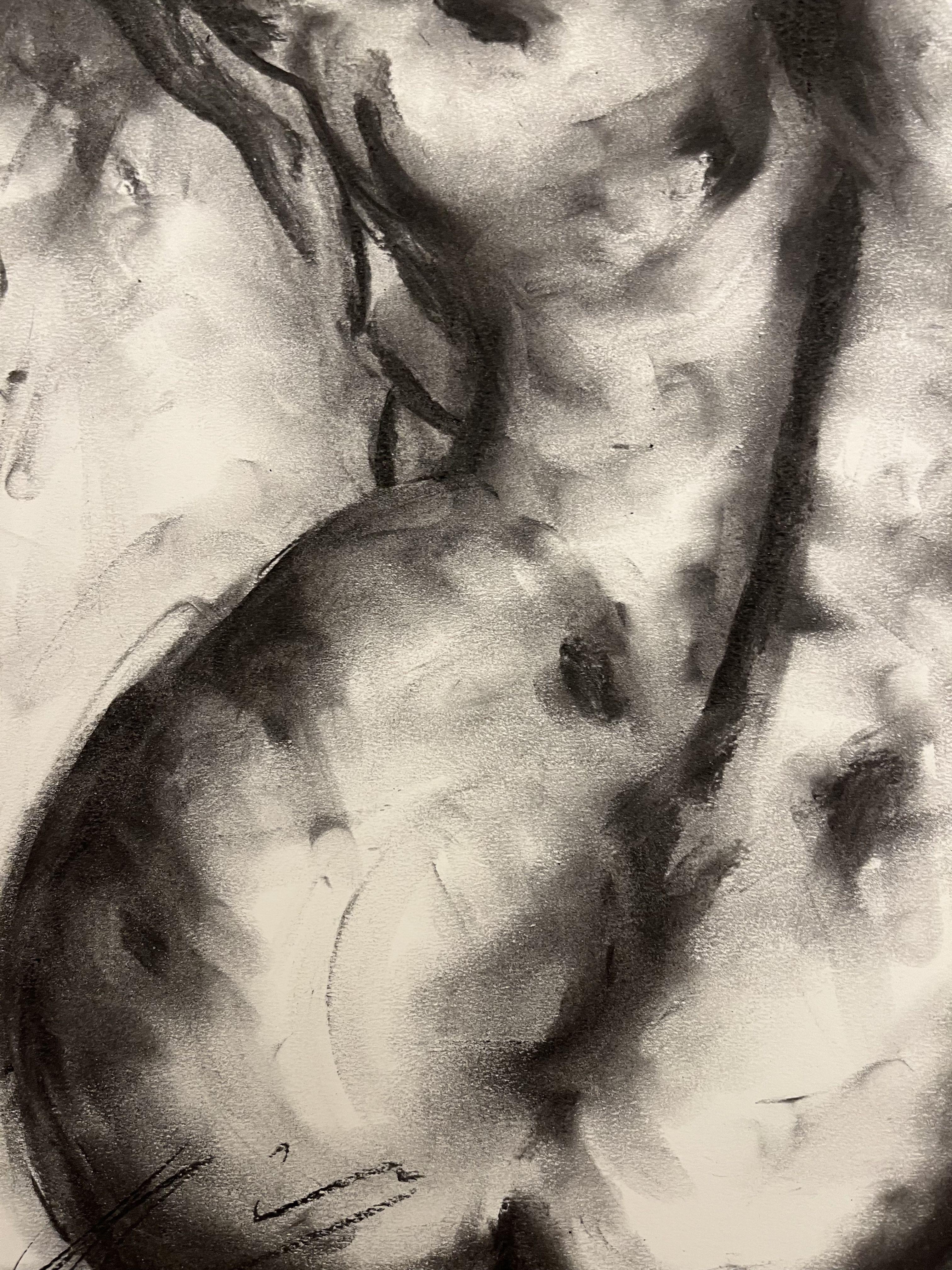 Soul, Drawing, Charcoal on Paper For Sale 2
