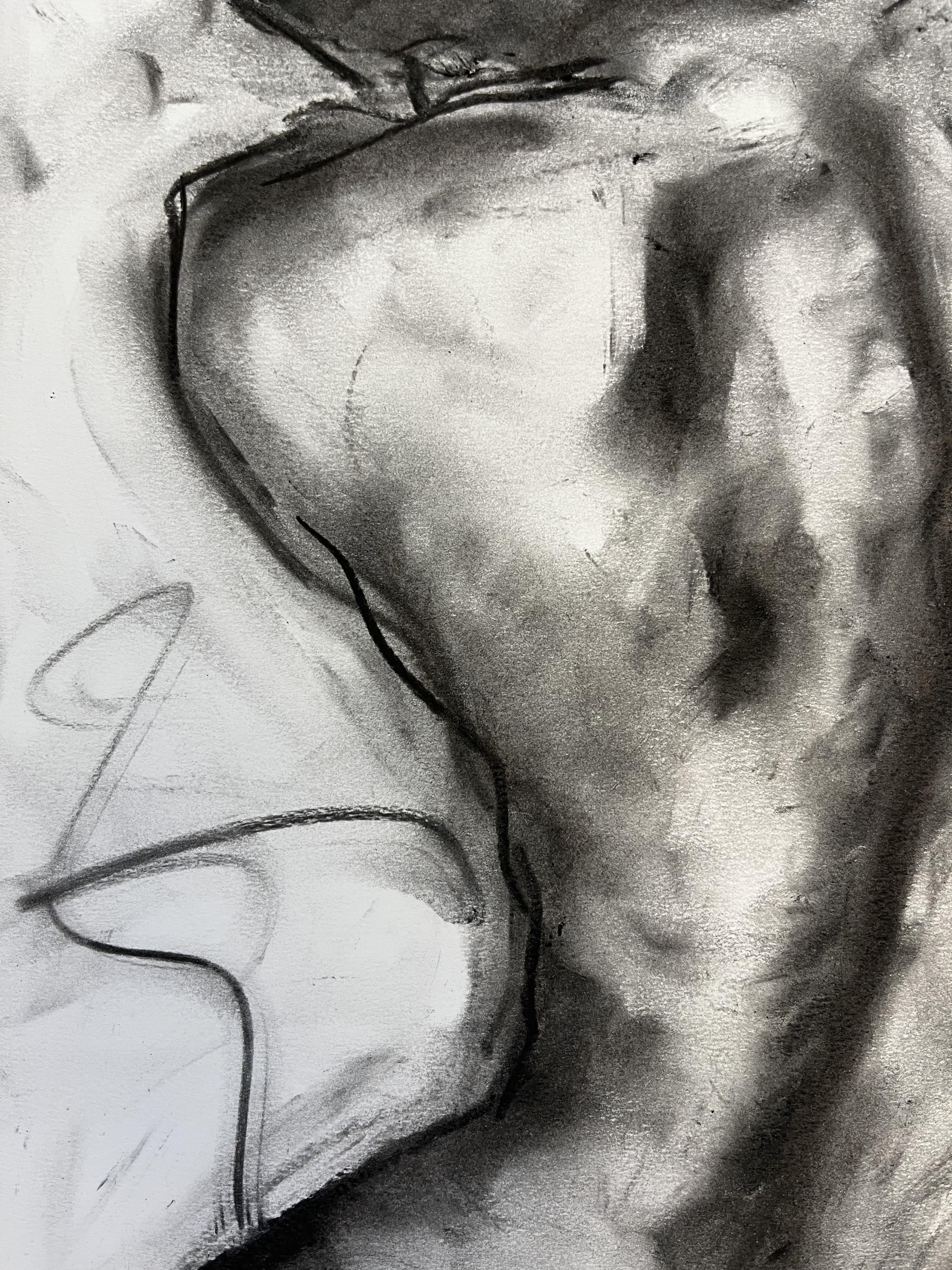 Disorder, Drawing, Charcoal on Paper For Sale 1