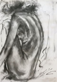 Used Lies, Drawing, Charcoal on Paper
