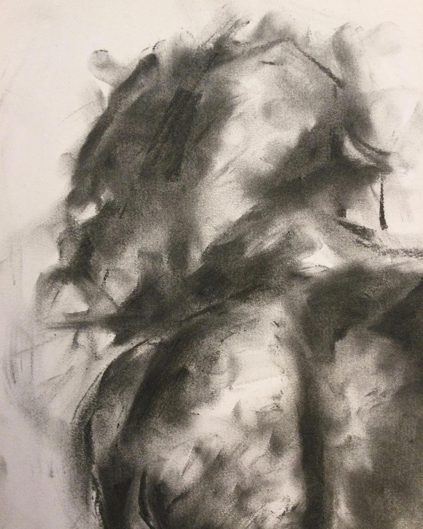 Et ensuite ? dessin, fusain sur papier - Impressionnisme Art par James Shipton