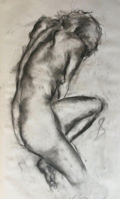Used Sleep, Drawing, Charcoal on Paper