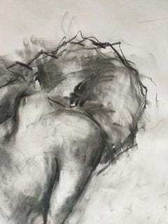 Sleep, Drawing, Charcoal on Paper