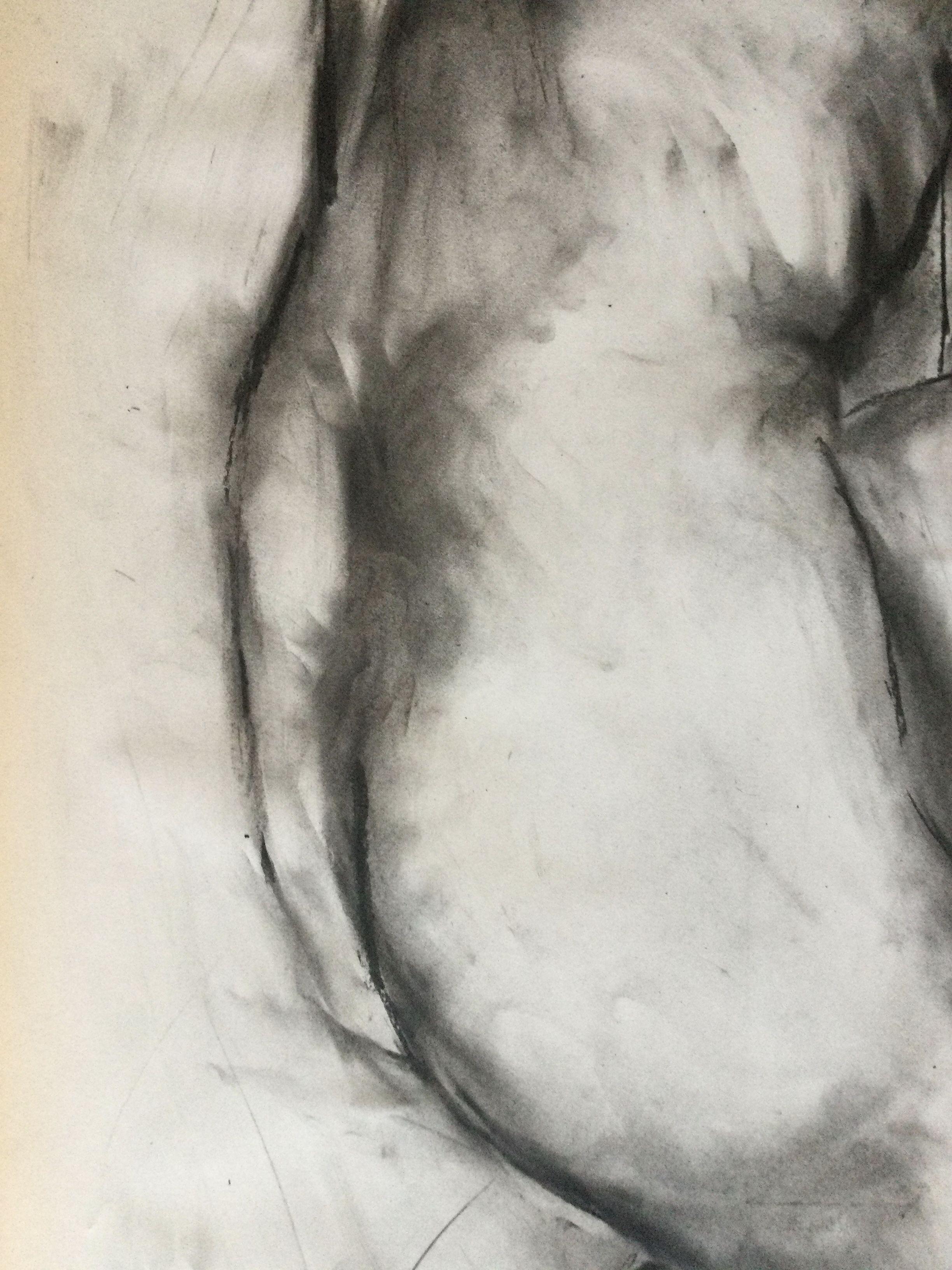 Sleep, Drawing, Charcoal on Paper For Sale 2
