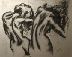 Sirenâes Song, Drawing, Charcoal on Paper