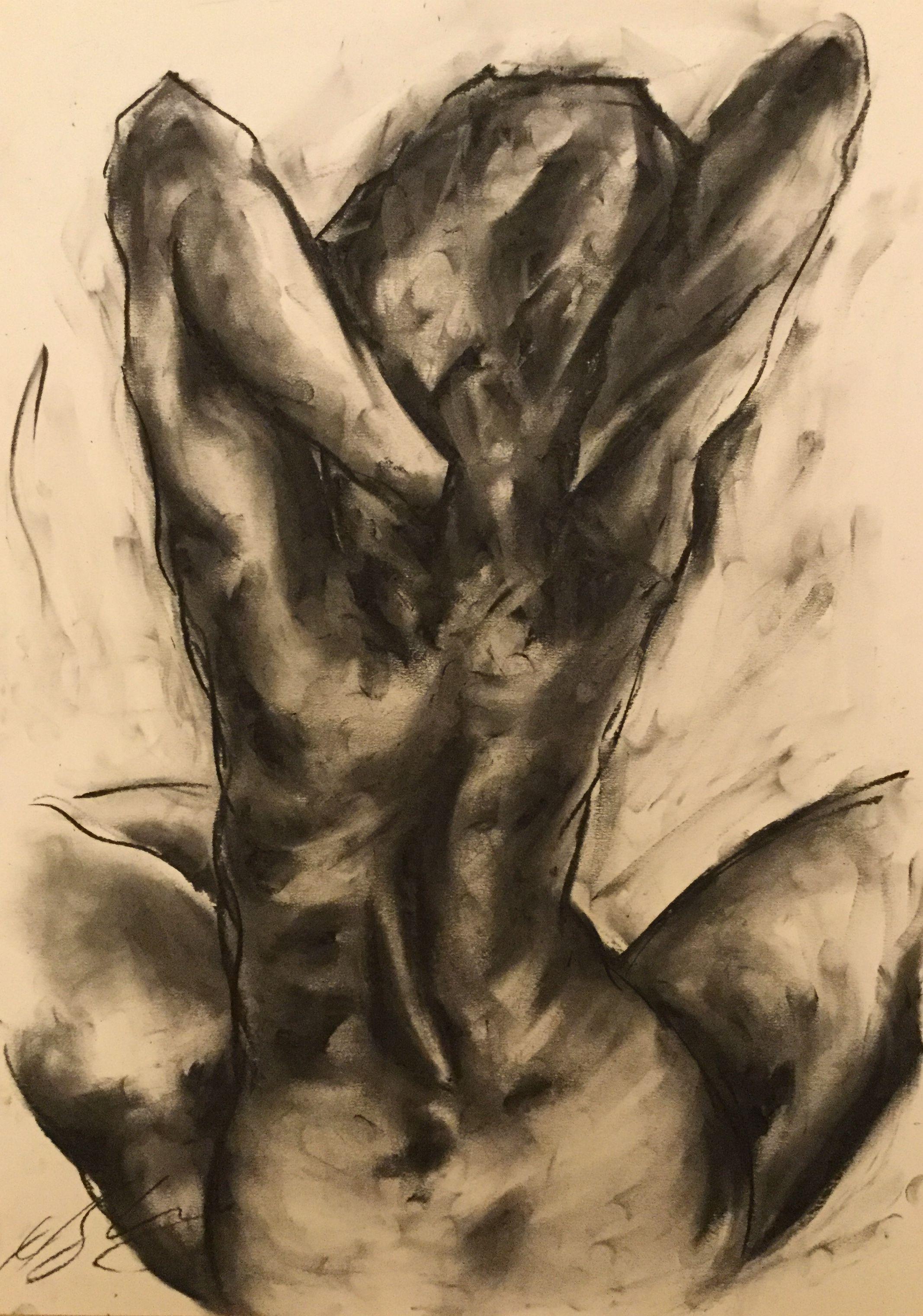 More, Drawing, Charcoal on Paper - Art by James Shipton