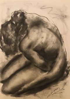 Answers?, Drawing, Charcoal on Paper