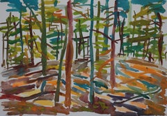 Ox-Bow wood's number 2, Painting, Watercolor on Watercolor Paper