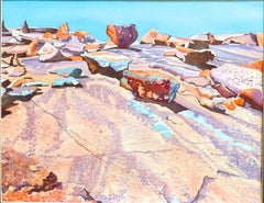 Hiking Enchanted Rock, Gemälde, Aquarell auf Aquarellpapier