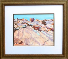 Hiking Enchanted Rock, Painting, Watercolor on Watercolor Paper