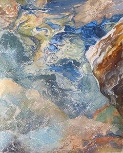 Sparkling Creek, Gemälde, Aquarell auf Aquarellpapier