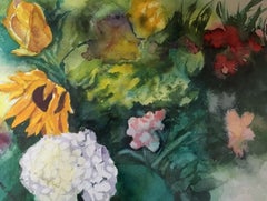 Flower Jumble, Painting, Watercolor on Paper