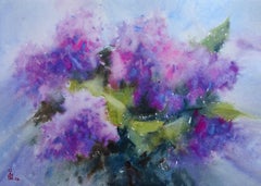 ''Lilac'', Painting, Watercolor on Watercolor Paper