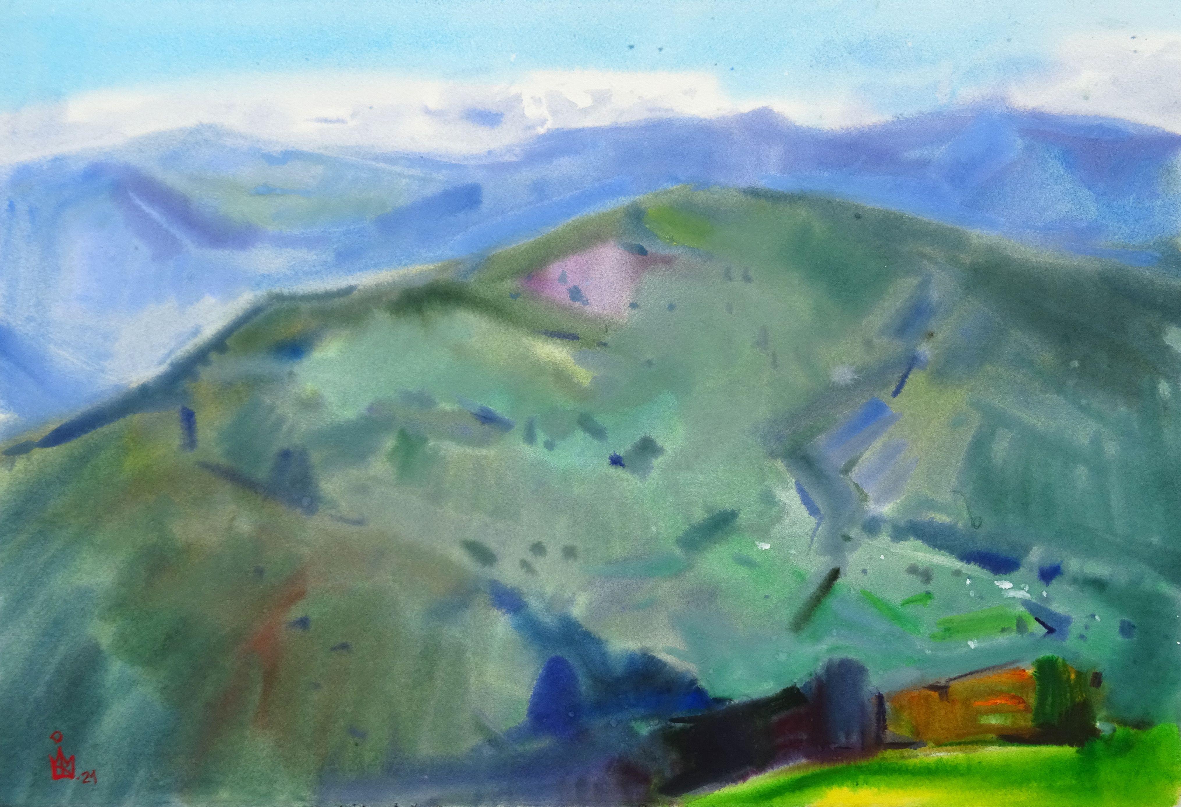 ''Krasiya'', Pittura, Acquerello su carta acquerellata