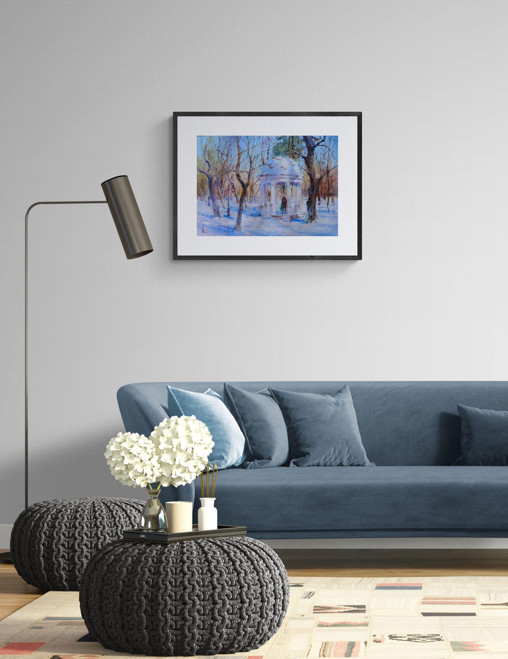 « Grendézvous », peinture, aquarelle sur papier aquarelle en vente 1