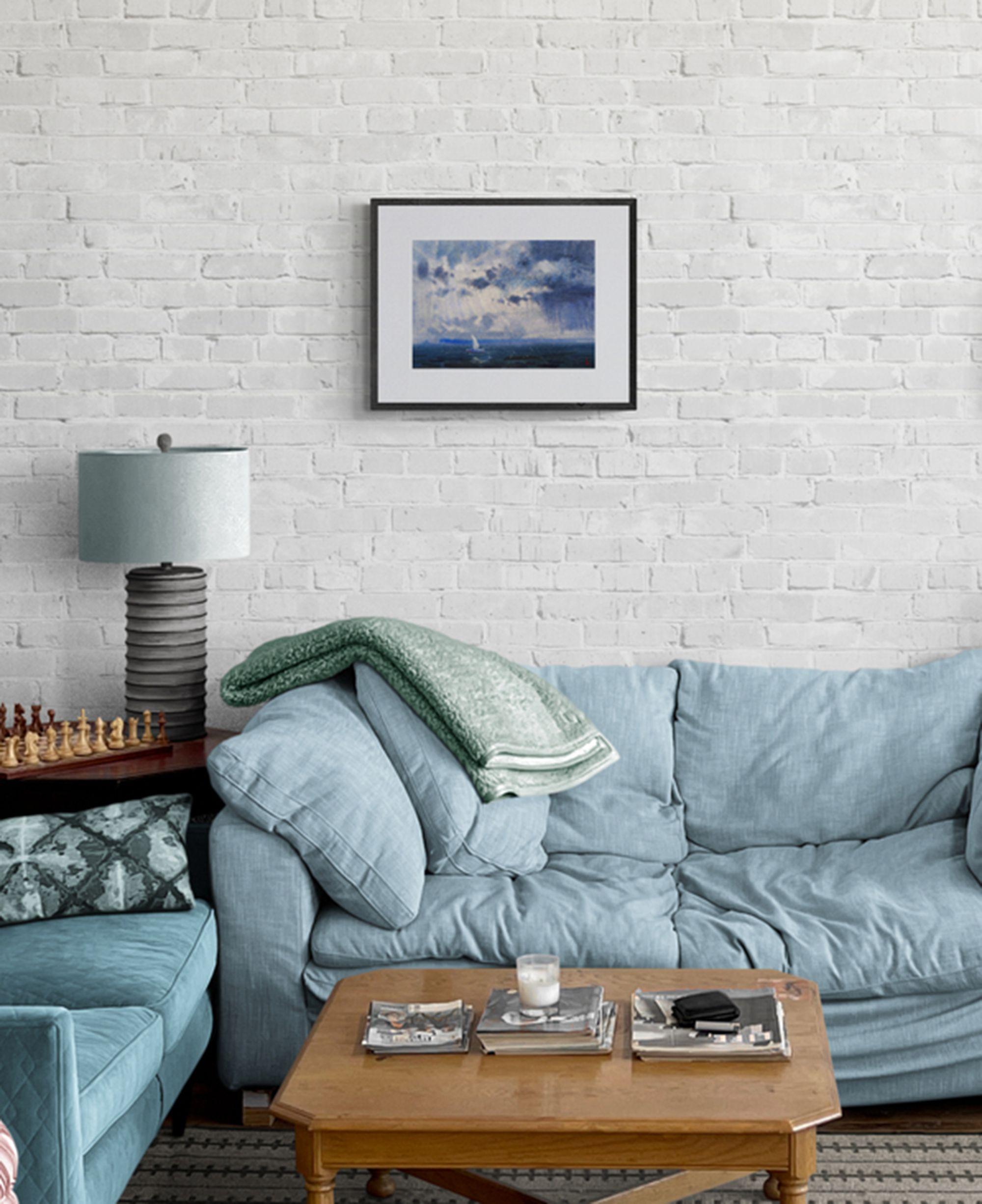 Excellent piece of original art.  Handmade Signed Painting.  Original watercolor painting by Ukrainian artist Maksym Kisilov    Title: ''Silence''  Size: 11.8