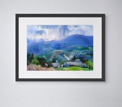 « Évening in Vyshka », peinture, aquarelle sur papier